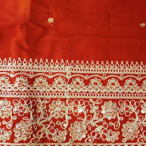 Red Embroidered Kurta