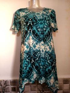 🎁Buy 2, Get 2 Free🎁Teal Patterned Dress