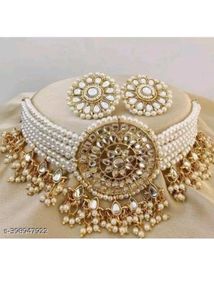 Pearl & Gold Kundan Choker Set
