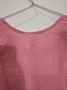 Pink Embroidered Kurta