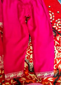 Elegant Pink Embroidered Kurta pajama set