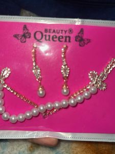 Pearl &amp; Rhinestone Jewelry Set