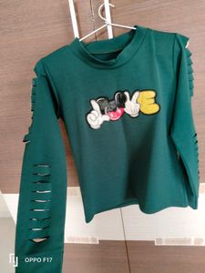 Bottle Green Full Sleeve Top