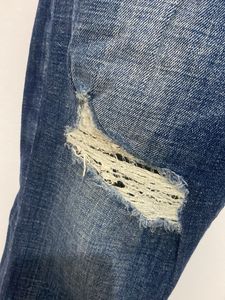 Ripped Blue Denim Jeans