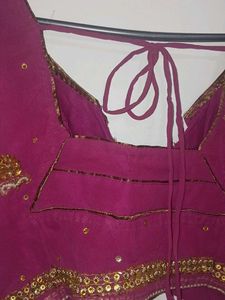 Elegant Pink Embroidered Saree