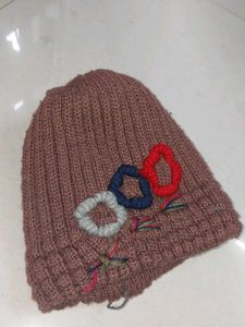 Cute Knitted Beanie with Appliques