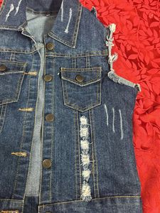 Half Sleeves Denim Jacket