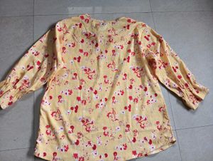 Floral Tie-Neck Top