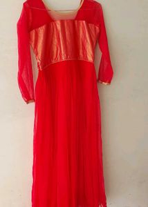 Elegant Red Ethnic Gown