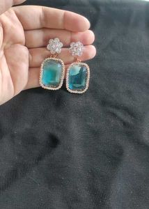 Elegant Blue Drop Earrings