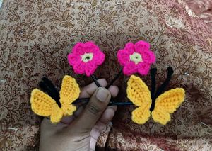 Crochet Hair Pins - Set of 2