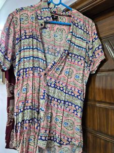 Patterned Short Sleeve Shirt