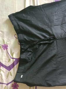 Black Casual Pencil Pants With Two Pockets