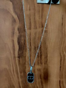 Elegant Silver-Tone Pendant Necklace