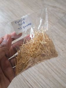 Gold Eyepins - Jewellery Making