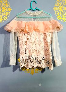 Romantic Lace Ruffle Top
