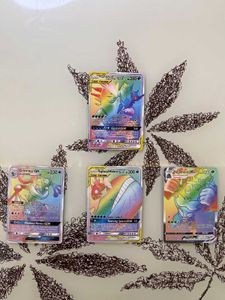 Rainbow Pokemon Cards X3