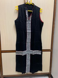 Ethnic Black Sleeveless Kurti