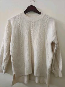Cream Cable Knit Sweater