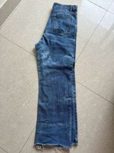 High Waisted Blue Design Jeans