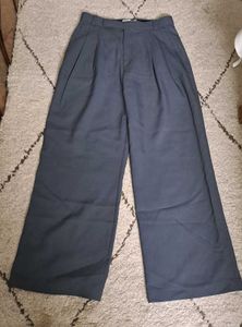 Grey Oversized Baggy Formal Korean Pants