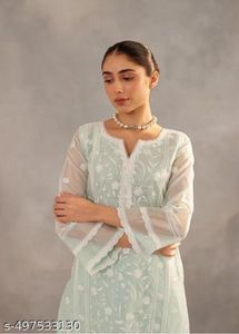 Lace Green  Kurti Set