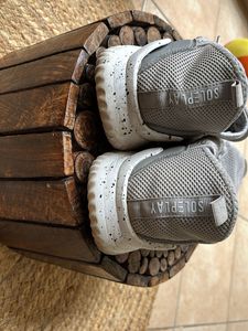Gray Knit Sneakers Lightweight