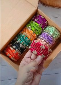 Pink &amp; Gold Floral Bangle