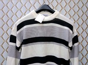 New With Tag Pinterest Striped Knit Sweater