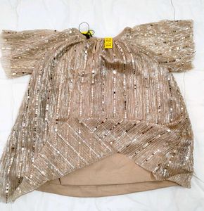 Zudio Gold Sequin Party Dress