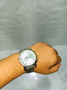 ALMOWARIDOON Stylish Silver Watch