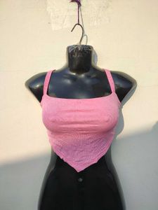 Shein Pink Backless Cute Top