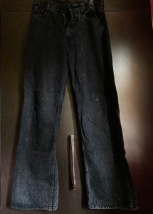 ♠️Black Straight Denim Jeans