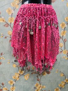 Asymmetrical Sequin Coin Skirt