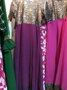 Fancy Floor Touch Gown At Clearance Sale