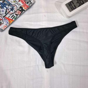 Mens Black Thong.