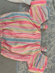 Striped Button-Up Top