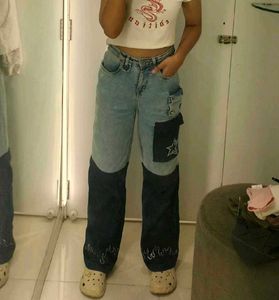 Roadster Wideleg Double Coloured Jeans