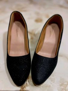 Sparkly Black Heels