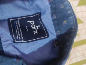 Xl(42)Stylish Blue Printed Shirt