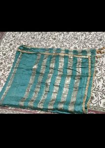 Elegant Teal Embroidered Kurtaset