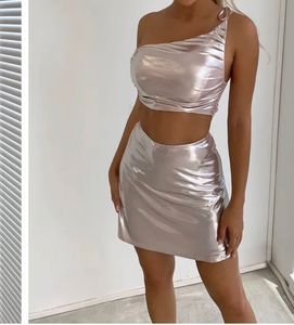 Metallic Pink Co Ords