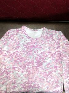 Pink Camo Long Sleeve Tee
