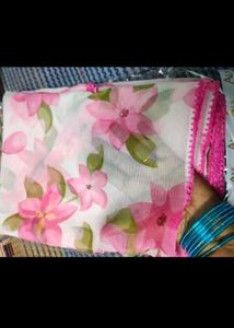 Lightweight Chiffon Saree With Tag And Blouse