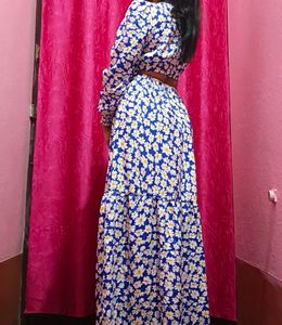 Beautiful Flower Maxi Dress