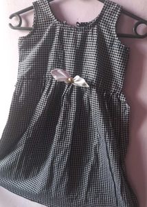 Cute Girls&#39; Checkered Dress