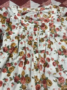 Floral Button-Down Top