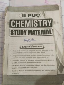 srEChemistry 2nd Puc Material And 3 Model Question