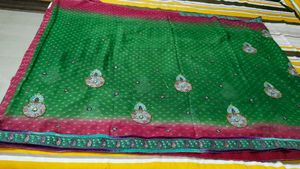 Beautiful Sari With Stitch Blouse