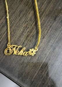 Neha- Named Gold Plated necklace/Chain